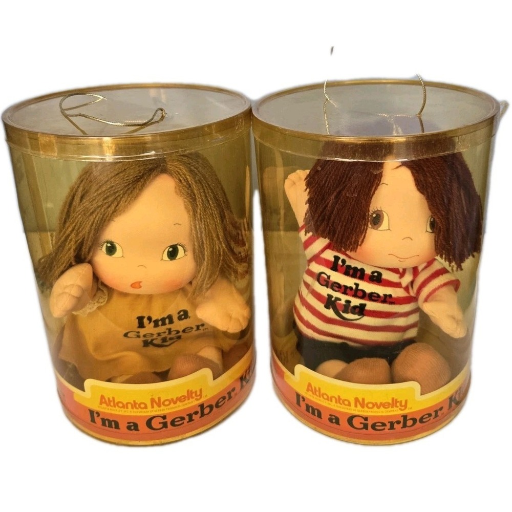 VTG Gerber Kids Dolls Atlanta Novelty Soft Body Lot Of 2 1980 1984 Nursery Decor - Picture 2 of 16